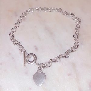 Tiffany & Co “return to” heart toggle necklace